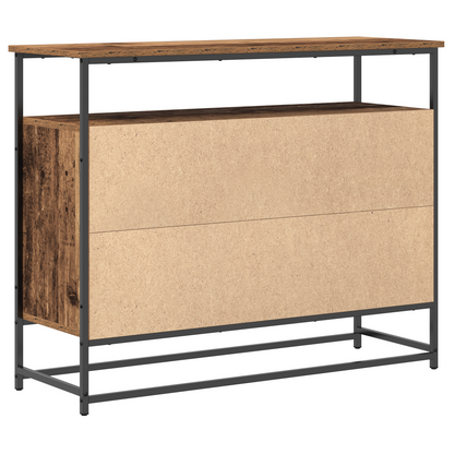 Sideboard Gammelt Træ 100 X 35 X 80 Cm Konstrueret Træ