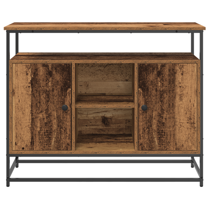 Sideboard Gammelt Træ 100 X 35 X 80 Cm Konstrueret Træ