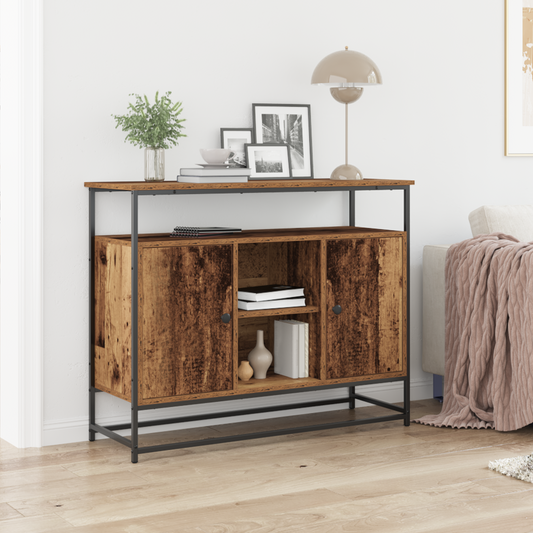 Sideboard Gammelt Træ 100 X 35 X 80 Cm Konstrueret Træ