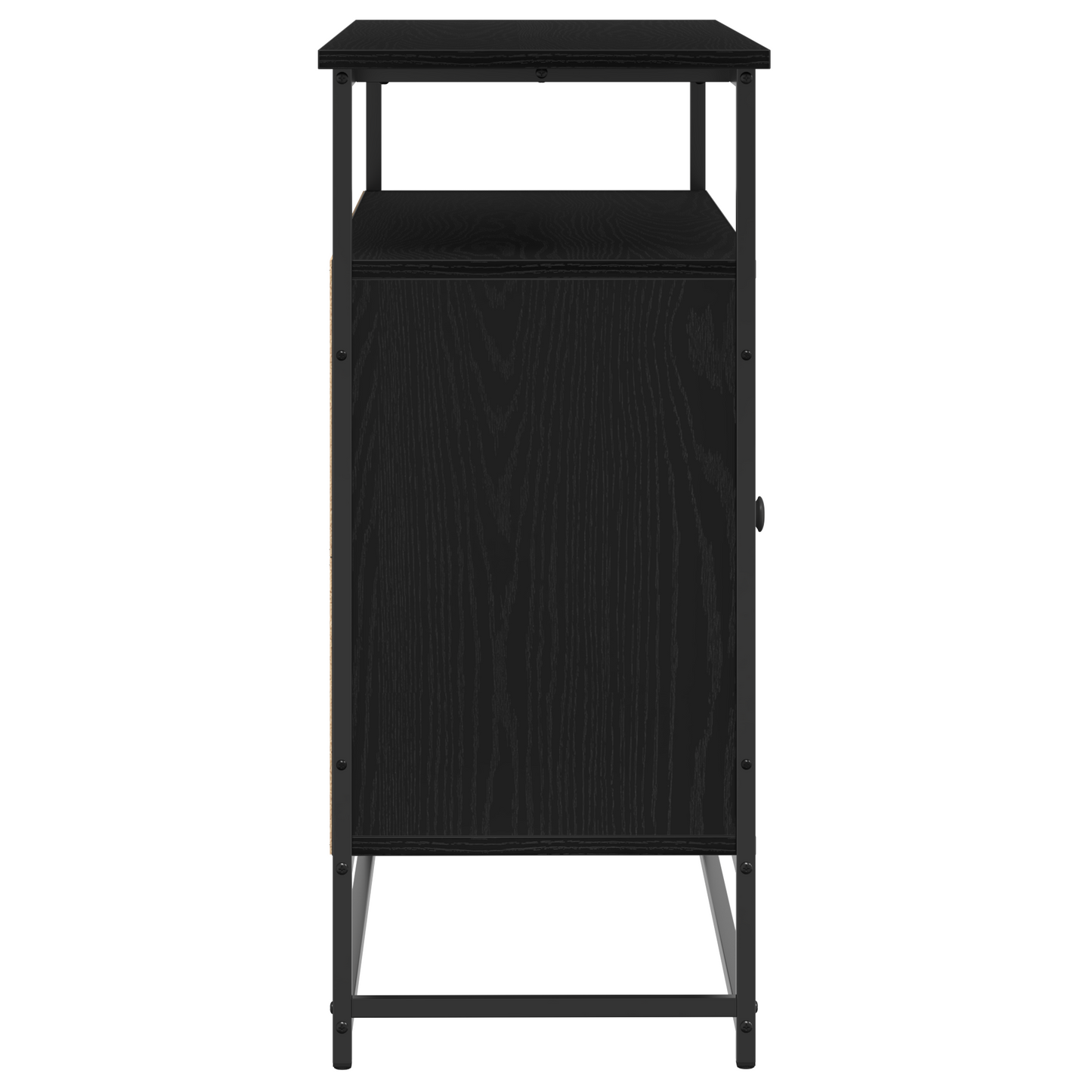 Sideboard Sort Eg 100 X 35 X 80 Cm Konstrueret Træ