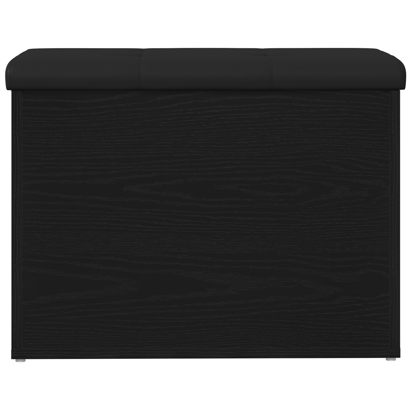 Opbevaringsbænk Med Dør Sort Eg 62 X 42 X 45 Cm Konstrueret Træ