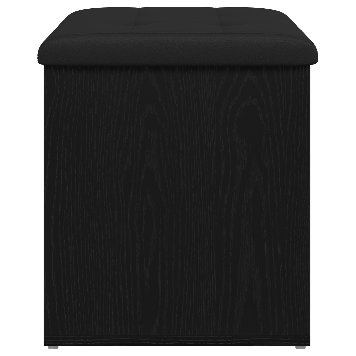 Opbevaringsbænk Med Dør Sort Eg 62 X 42 X 45 Cm Konstrueret Træ