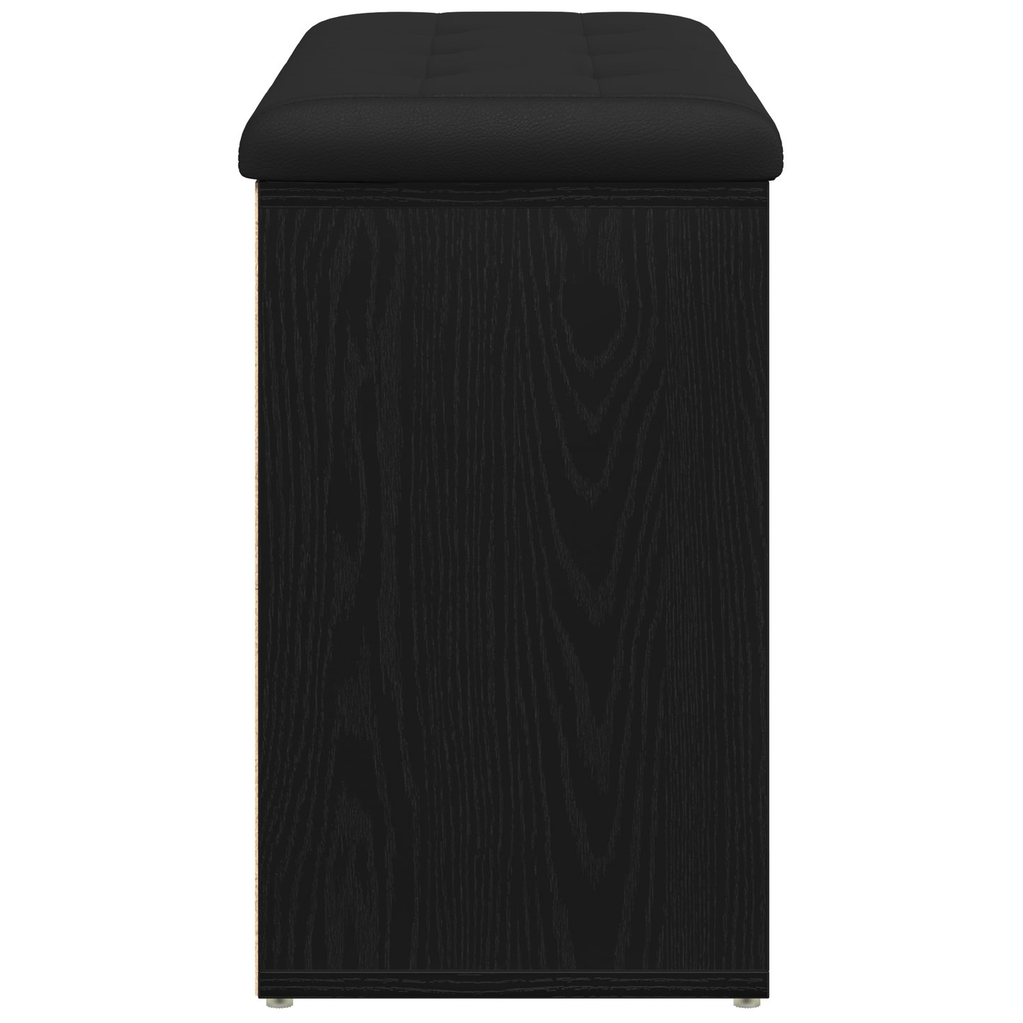 Sko Bænk Med Opbevaring Sort 80 X 30 X 48 Cm Konstrueret Træ