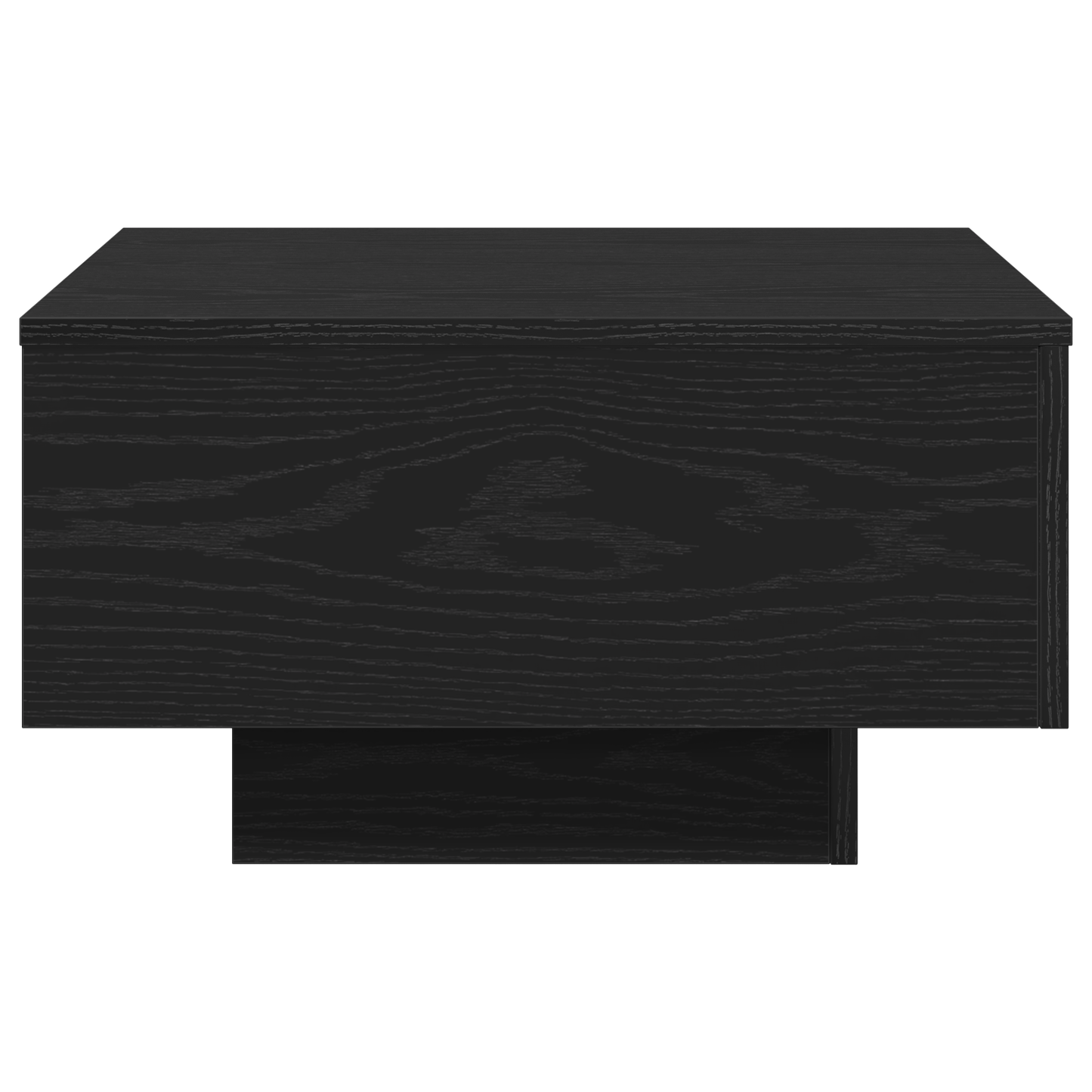 Kaffebord I Sort Eg 55X55X31 Cm - Konstrueret Træ