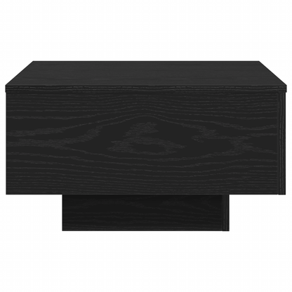 Kaffebord I Sort Eg 55X55X31 Cm - Konstrueret Træ