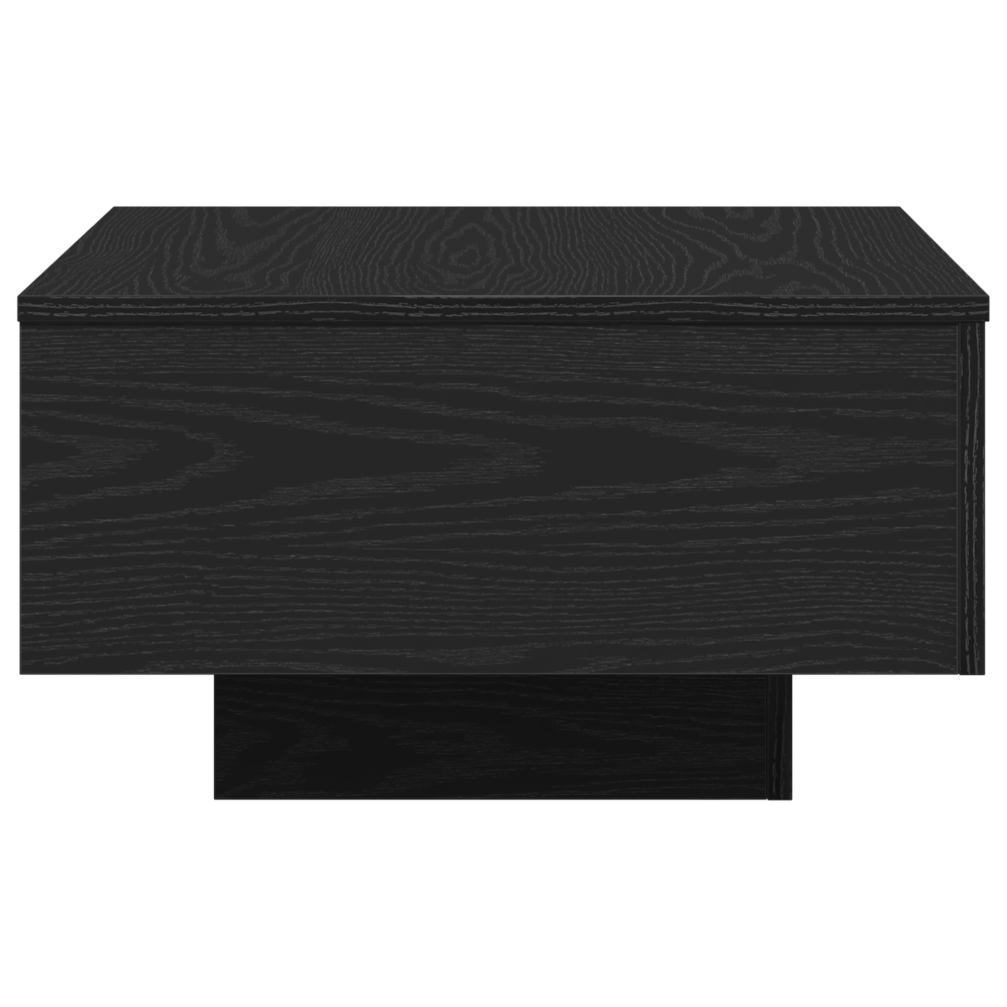 Kaffebord I Sort Eg 55X55X31 Cm - Konstrueret Træ