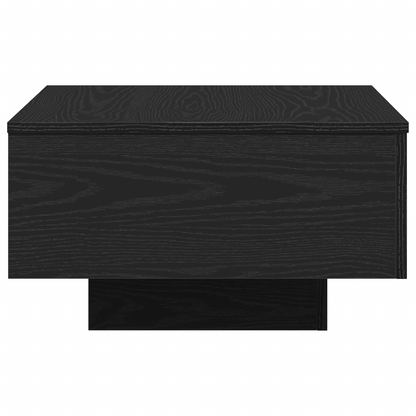 Kaffebord I Sort Eg 55X55X31 Cm - Konstrueret Træ