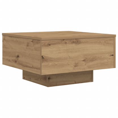 Kaffebord Med Led-Lys Artisan Eg 55X55X31 Cm