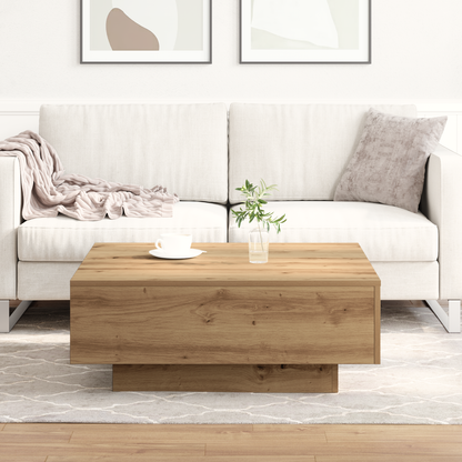 Sofabord Artisan Egetræ 80X80X31 Cm Ingeniørt Træ