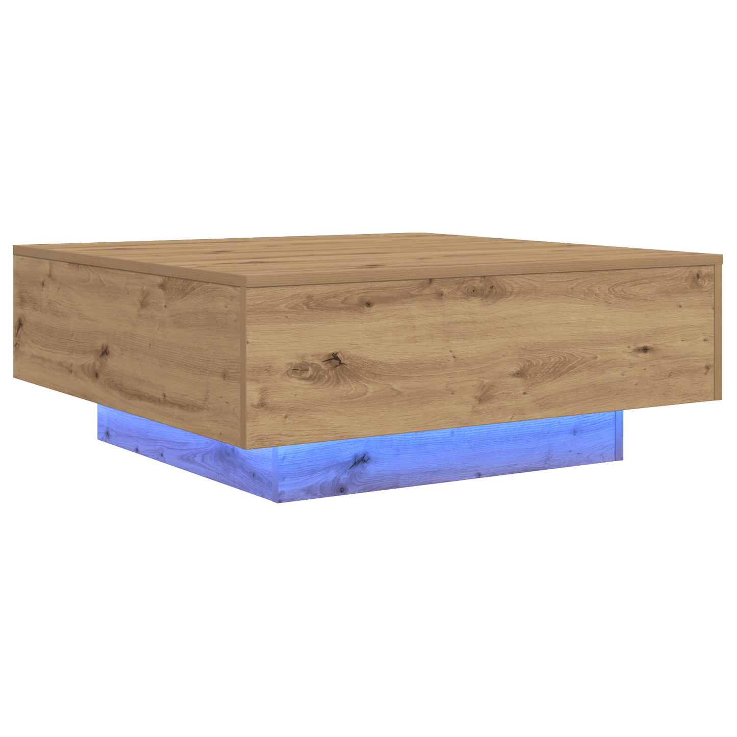Sofabord Med Led-Lys Artisan Eg 80X80X31 Cm