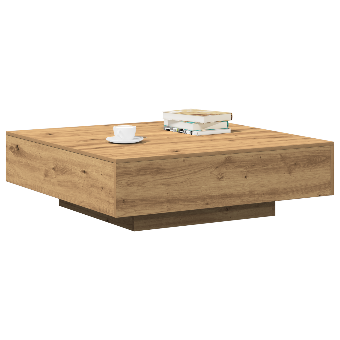 Kaffebord Artisan Egetræ 100X100X31 Cm