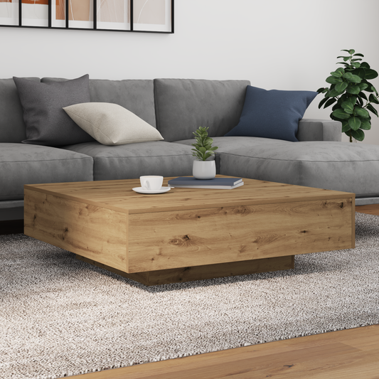 Sofabord Med Led Lys Artisan Eg 100X100X31 Cm