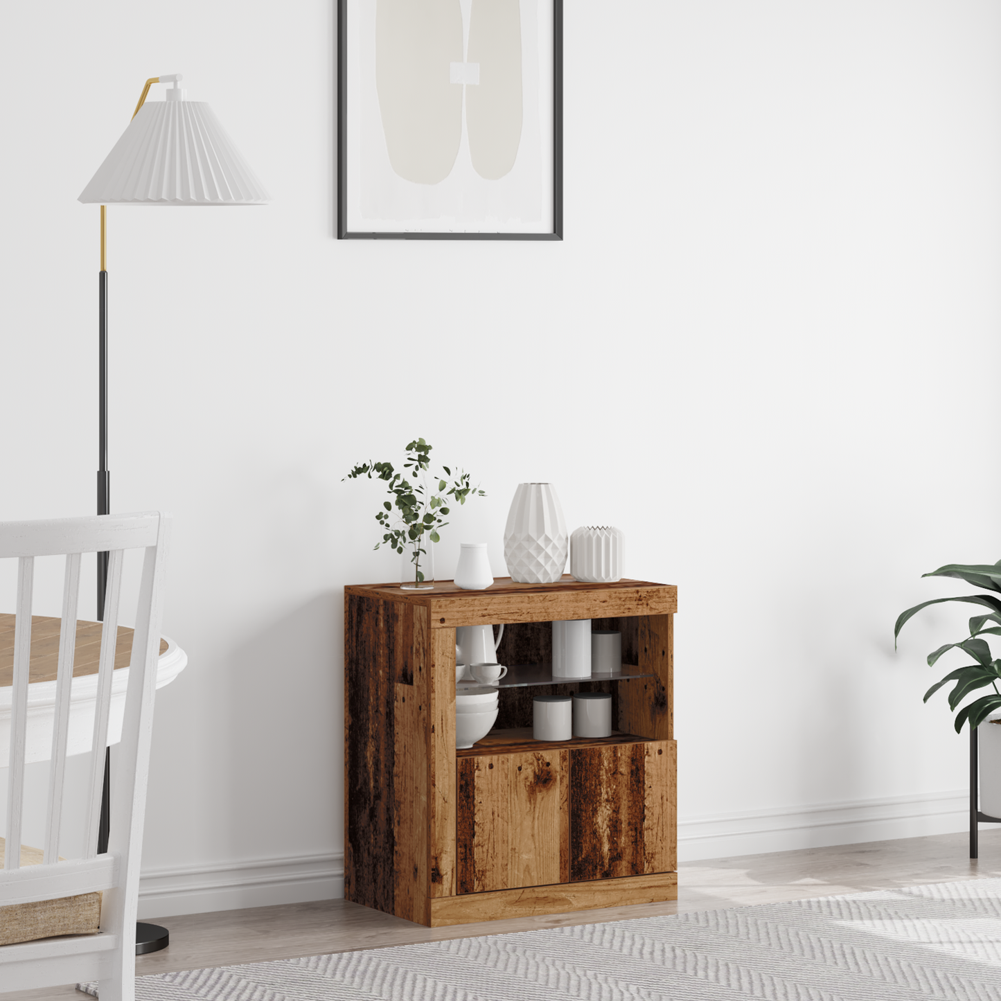 Sideboard Brun 60,5 X 37 X 67 Cm Konstrueret Træ