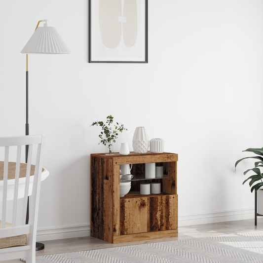 Sideboard Brun 60,5 X 37 X 67 Cm Konstrueret Træ