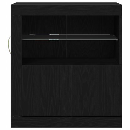 Sideboard Sort 60,5 X 37 X 67 Cm Konstrueret Træ