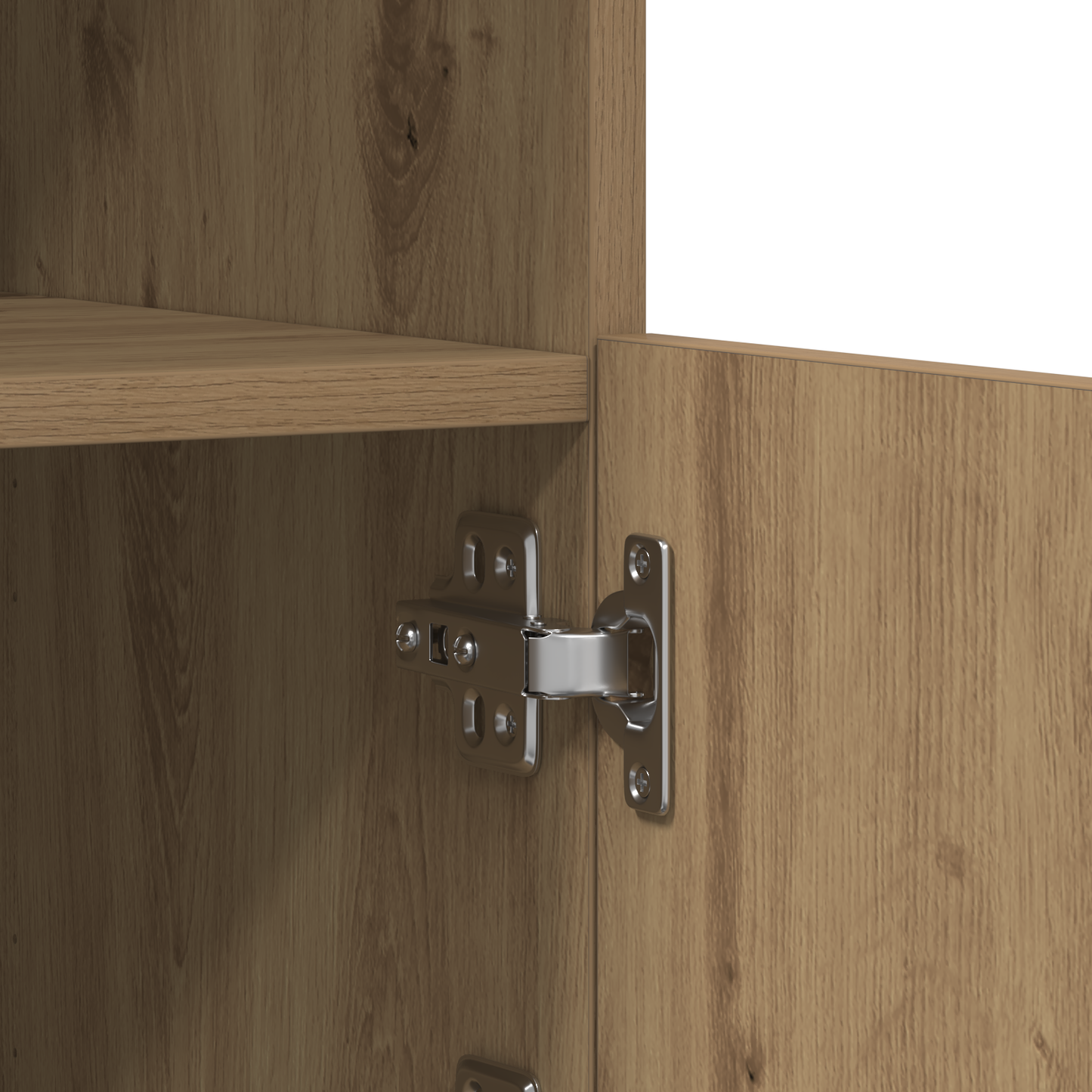 Sideboard Med Led Lys Artisan Eg 60,5X37X100 Cm