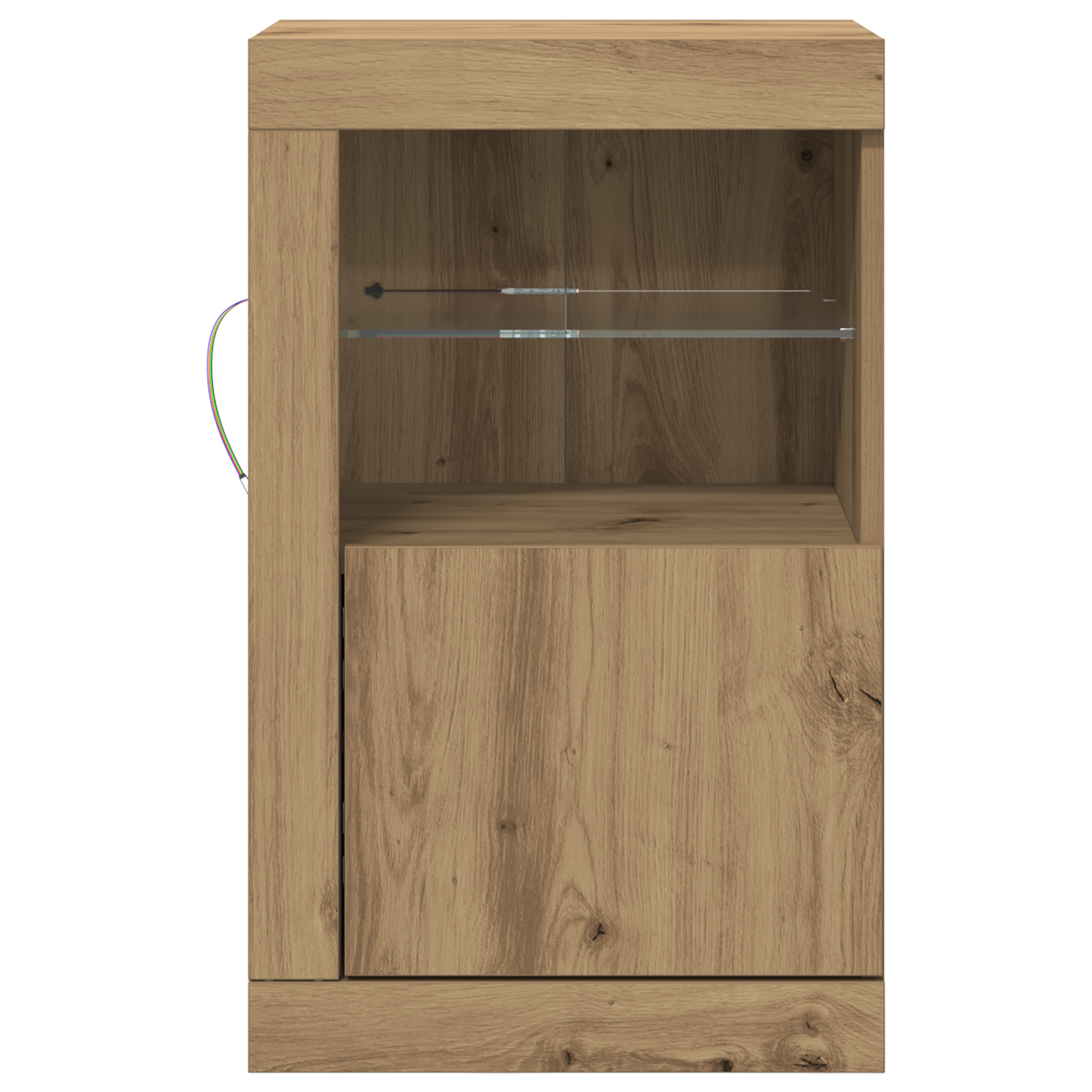 Sideboard Med Led-Lys Artisan Eg 41X37X67 Cm