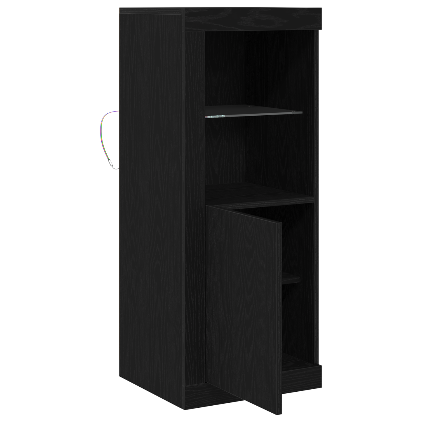 Sideboard Sort 41 X 37 X 100 Cm Konstrueret Træ