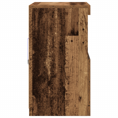 Sideboard Brun 60 X 37 X 67 Cm Konstrueret Træ