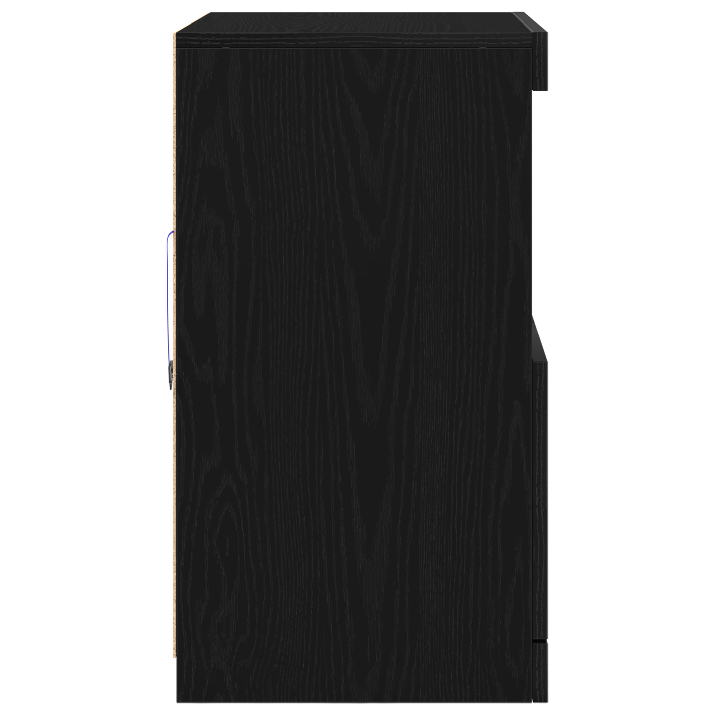 Sideboard Sort 60 X 37 X 67 Cm Konstrueret Træ