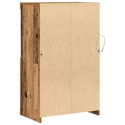 Sideboard Brun 60 X 37 X 100 Cm Konstrueret Træ