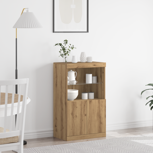 Sideboard Brun 60 X 37 X 100 Cm Konstrueret Træ