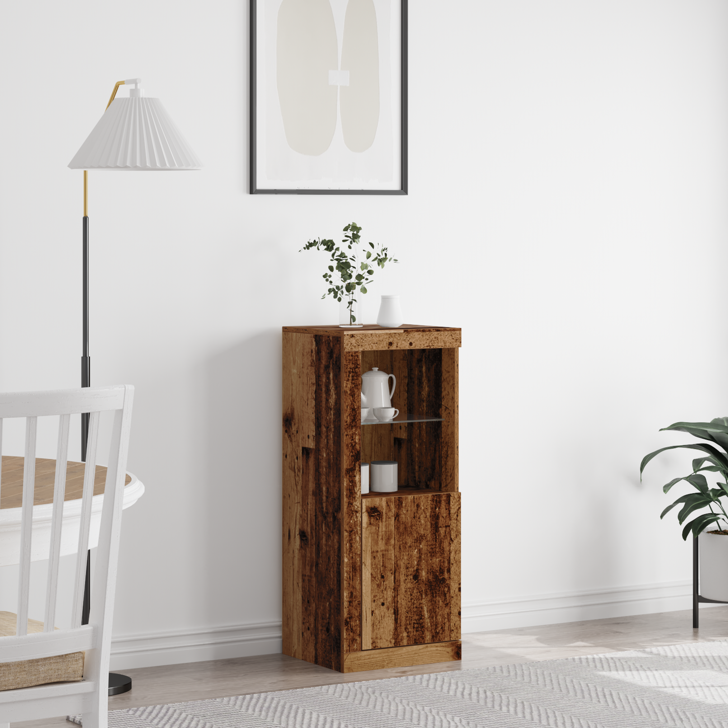 Sideboard Gammelt Træ 41 X 37 X 100 Cm Konstrueret Træ