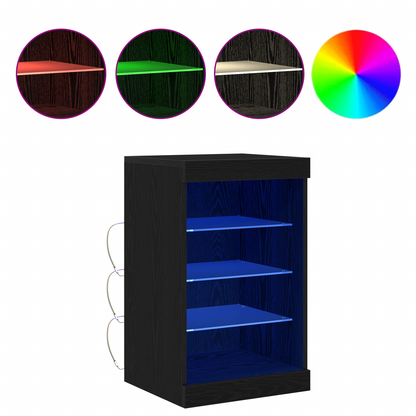 Sideboard Sort Eg 41 X 37 X 67 Cm Konstrueret Træ