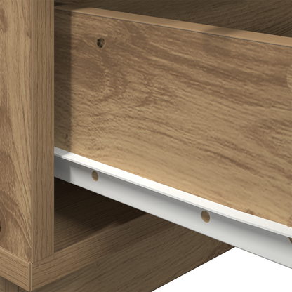 Sengebord Med Led-Lys Artisan Eg 100X36X49 Cm