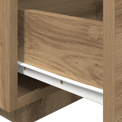 Sengebord Med Led-Lys Artisan Eg 40X39X37 Cm