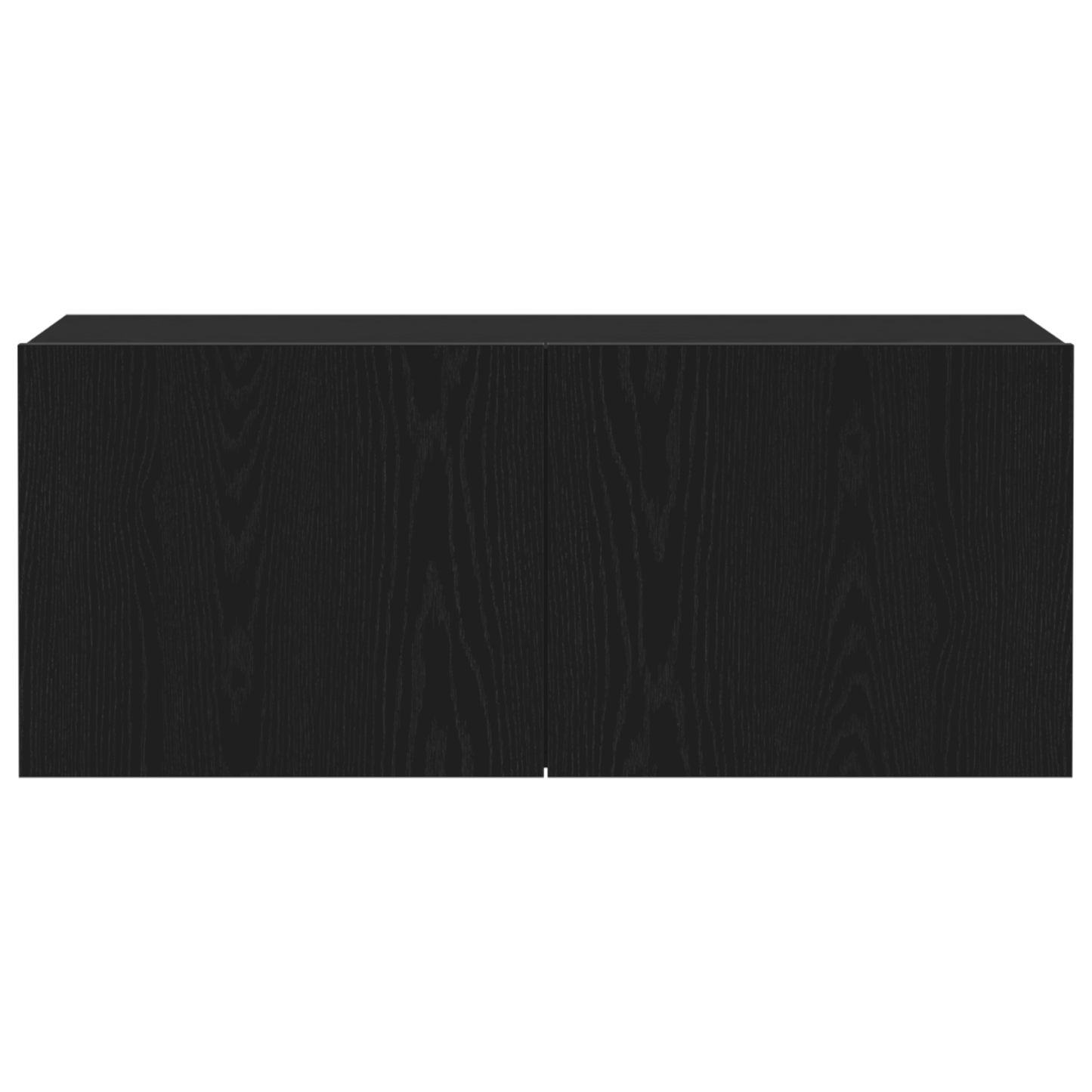 Tv-Skab Vægmonteret Sort Eg 100 X 30 X 41 Cm Konstrueret Træ