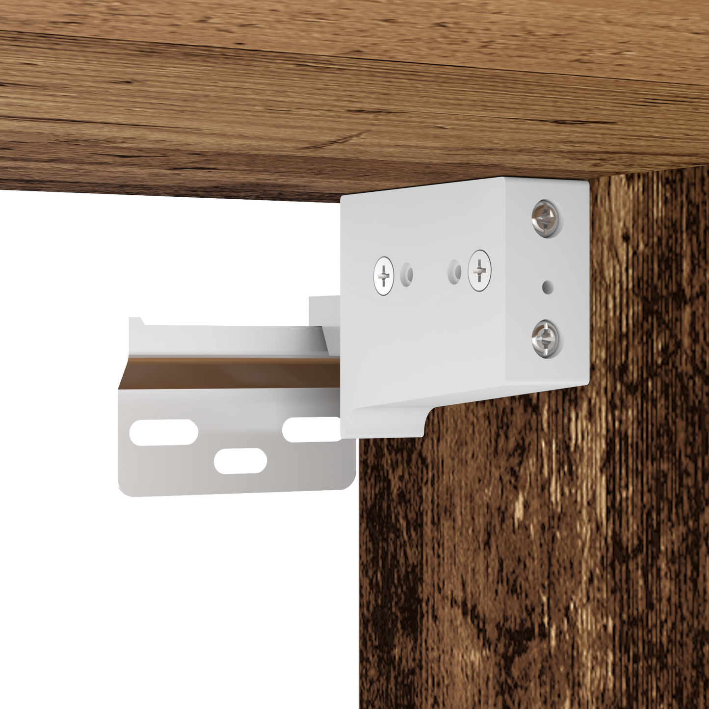 Flydende Hylde 2 Stk Gammelt Træ 40X28,5X40 Cm Konstrueret Træ