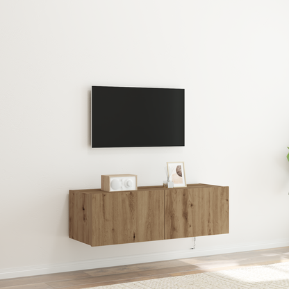Tv Vægskab Artisan Eg 100 X 35 X 31 Cm Konstrueret Træ