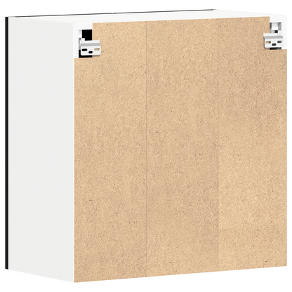 Sort Eg Hængeskab 60X31X60 Cm Lavet Af Konstrueret Træ