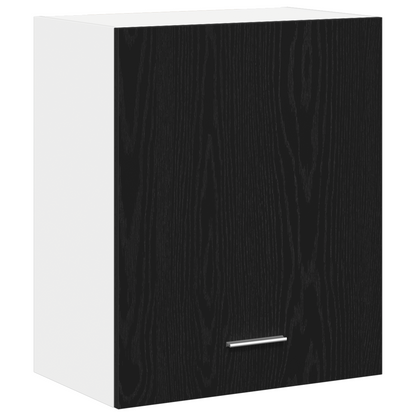 Hængende Skabe - 2 Pak - Sort Eg, 100X31X60 Cm - Fremstillet Af Konstrueret Træ