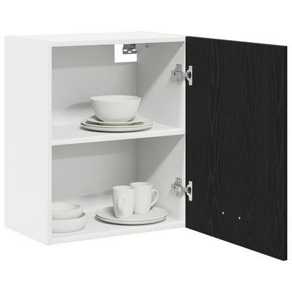Hængende Skabe - 2 Pak - Sort Eg, 100X31X60 Cm - Fremstillet Af Konstrueret Træ