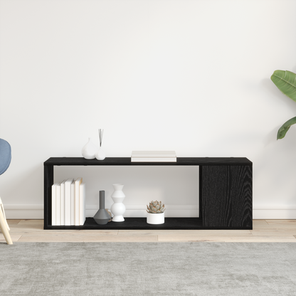 Underholdningscenter Sort 100 X 24 X 32 Cm Konstrueret Træ