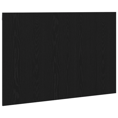 Seng Hovedgærde Sort Eg 120X1,5X80 Cm Konstrueret Træ