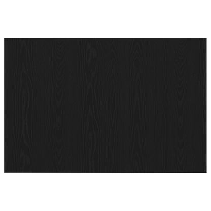 Seng Hovedgærde Sort Eg 120X1,5X80 Cm Konstrueret Træ
