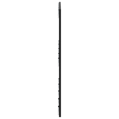 Seng Hovedgærde Sort Eg 120X1,5X80 Cm Konstrueret Træ