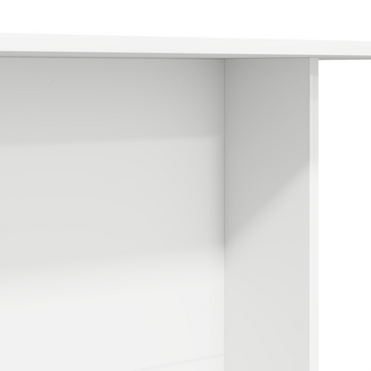 Spisebord Hvid 110X60X75 Cm Konstrueret Træ