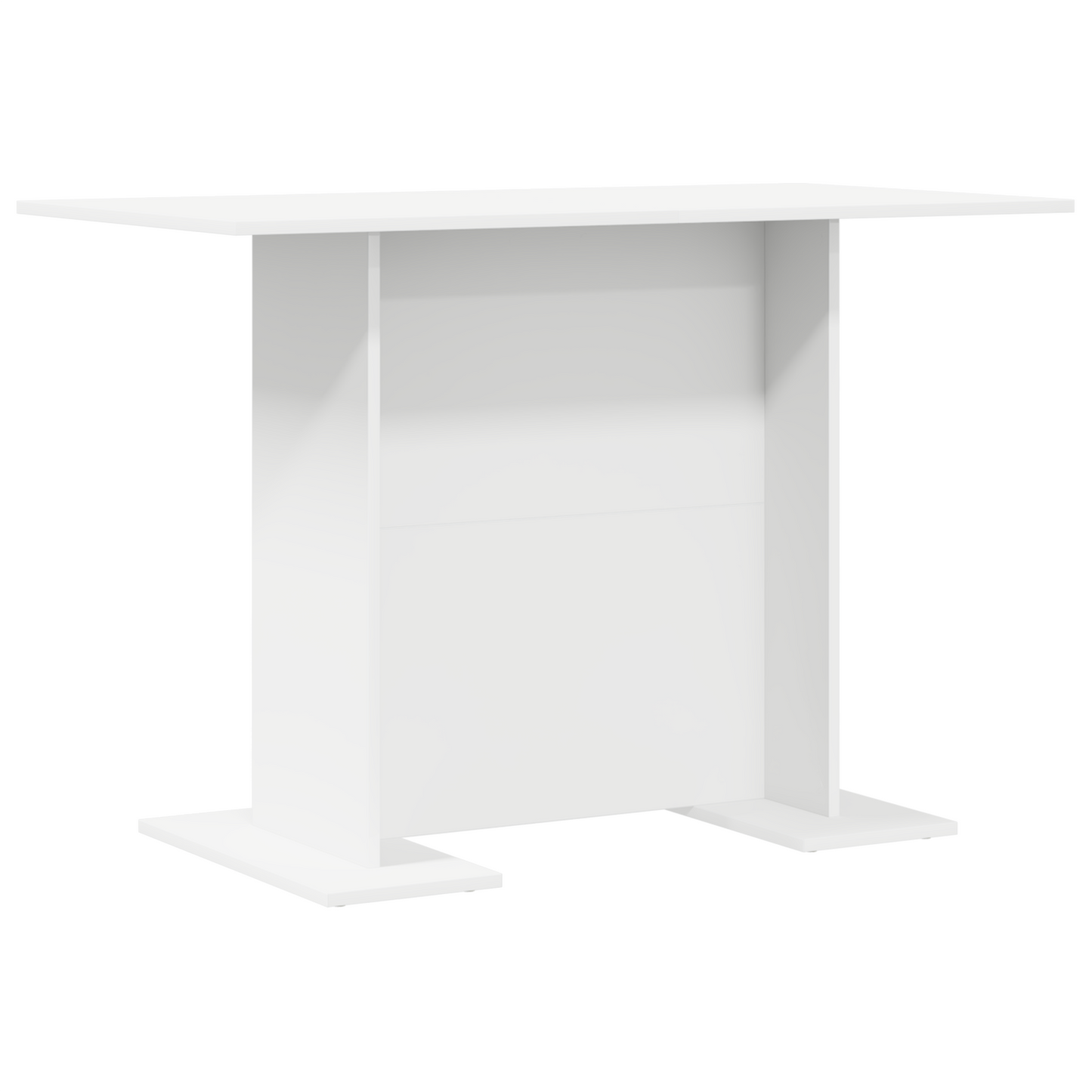 Spisebord Hvid 110X60X75 Cm Konstrueret Træ