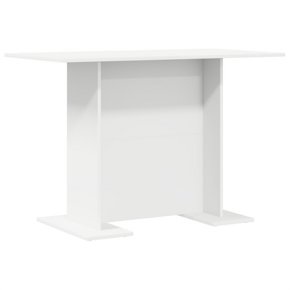 Spisebord Hvid 110X60X75 Cm Konstrueret Træ