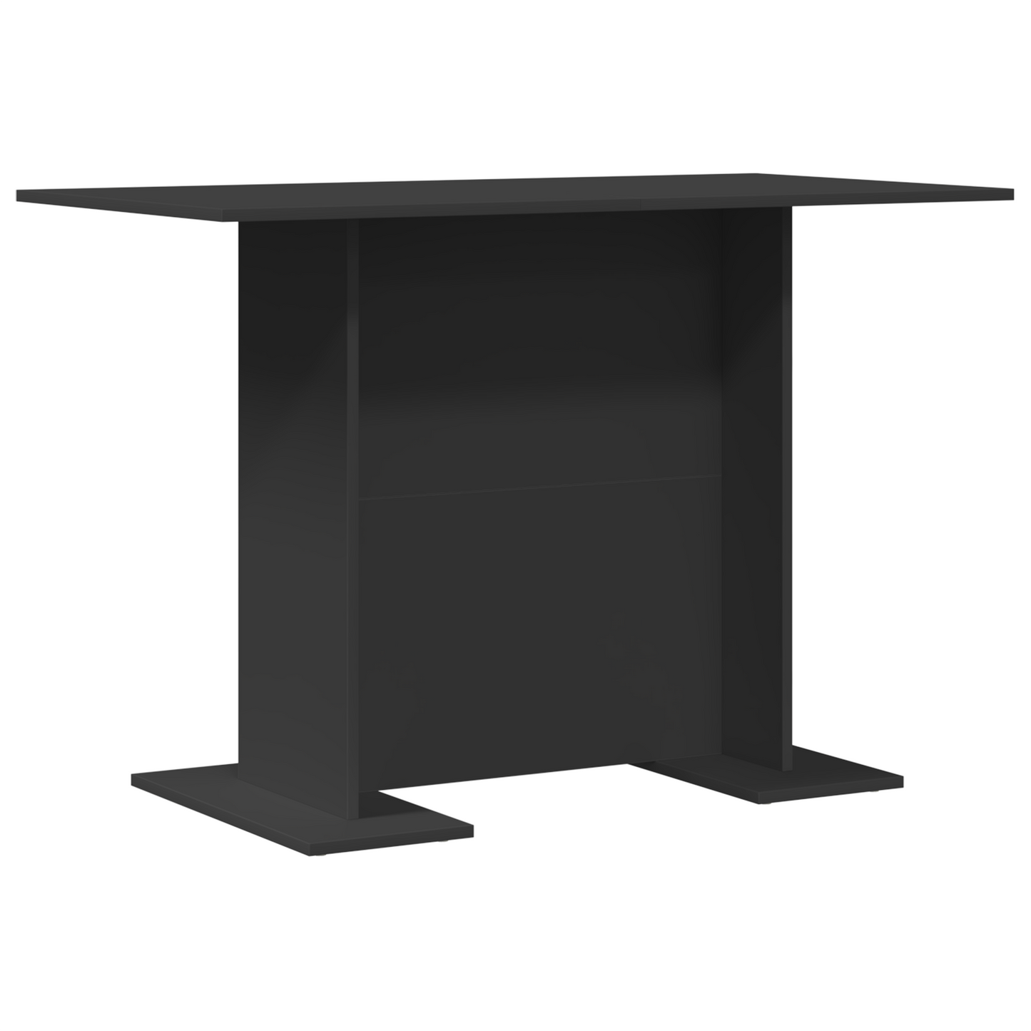 Spisebord Sort 100X60X75 Cm Ingeniørtræ