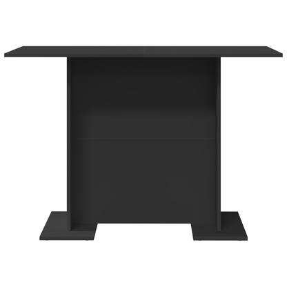 Spisebord Sort 100X60X75 Cm Ingeniørtræ