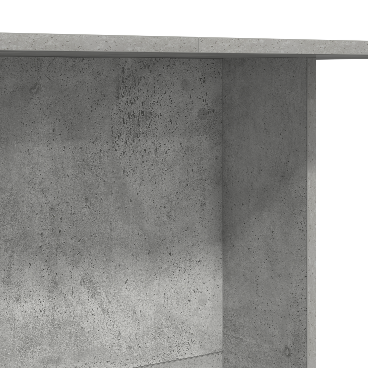 Spisebord Beton Grå 110X60X75 Cm Konstrueret Træ