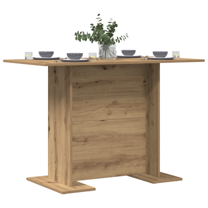 Spisebord Artisan Egetræ 110X60X75 Cm Konstrueret Træ