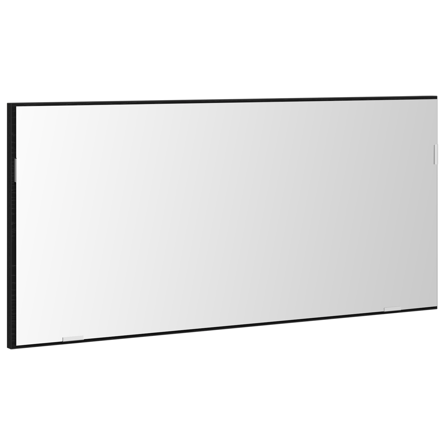 Badeværelsesspejl Sort Eg 80 X 8.5 X 37 Cm Konstrueret Træ