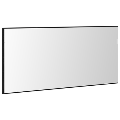 Badeværelsesspejl Sort Eg 80 X 8.5 X 37 Cm Konstrueret Træ