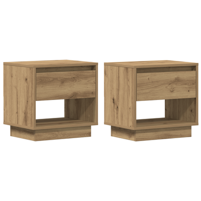 Sengebord 2 Stk Artisan Eg 45X34X47 Cm Ingeniørtræ